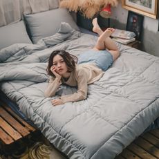 Annahome｜石墨烯水洗被【雙人6x7】恆溫抗靜電 台灣製