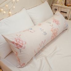 【Annahome】文青風 純棉長抱枕110cmX40cm 枕套可拆洗 多款可選  台灣製造