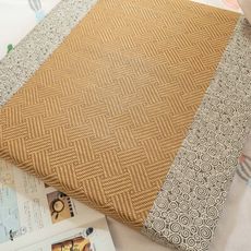 【Annahome】古花紙纖維大坐墊 55x55x5cm 台灣製 太空記憶棉