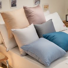 文青風 純棉60s方抱枕(45cmX45cm) '枕套可拆洗 台灣製【Annahome】
