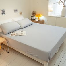 日系ONE SIZE涼感床包+枕套 超彈性布料 Q-Max值達0.393【Annahome】