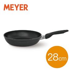 MEYER美亞-酷樂無毒耐刮不沾平煎鍋28CM(電磁爐可用/少油煙/健康升級/IH/礦石塗層)