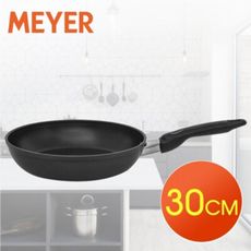 MEYER美亞-酷樂無毒耐刮不沾平煎鍋30CM(電磁爐可用/少油煙/健康升級/IH/礦石塗層)