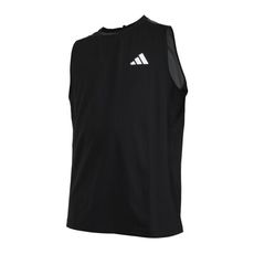 ADIDAS 男運動背心-涼感 休閒 無袖 上衣 黑白灰