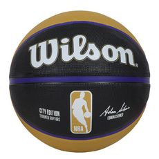 WILSON NBA城市系列24-25 暴龍-橡膠籃球 #7-室內外 7號球 黑土黃白藍