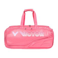 VICTOR 膠囊系列矩形包-拍包袋 羽毛球 裝備袋 手提 手拿 勝利 粉紅白
