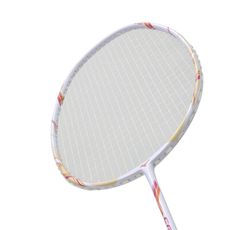 MIZUNO 羽球拍-已穿線-附拍袋-羽球拍 穿線拍  美津濃 白紅橘淺杏