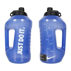 NIKE SUPER JUG 大口徑超容量水壺 128OZ-露營 登山 健身 藍白