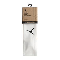 NIKE JORDAN SPORT 頭帶-DRI-FIT 髮帶 有氧 瑜珈 白黑