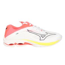 MIZUNO WAVE LIGHTNING Z7 WIDE 男排球鞋-美津濃 灰螢光橘黃