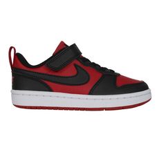 NIKE COURT BOROUGH LOW RECRAFT-TD男女兒童運動鞋 紅黑