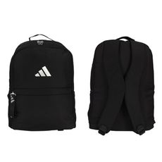 ADIDAS 大型後背包-雙肩包 肩背包 旅行包 愛迪達 黑銀