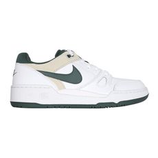 NIKE FULL FORCE LO COB 男運動休閒鞋-休閒 復古 真皮 白墨綠淺灰