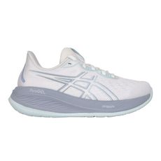 ASICS GEL-CUMULUS 26 女緩衝慢跑鞋-運動 亞瑟士 白水藍灰