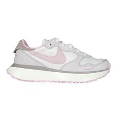 NIKE W PHOENIX WAFFLE 女休閒運動鞋-反光 慢跑 米白淺灰粉