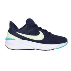 NIKE STAR RUNNER 4 NN GS 男大童緩震運動鞋-慢跑 休閒 深藍綠淺綠