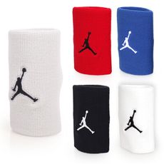 NIKE JORDAN JUMPMAN單色腕帶-飛人喬登 籃球 NBA 護腕 一雙入 白黑