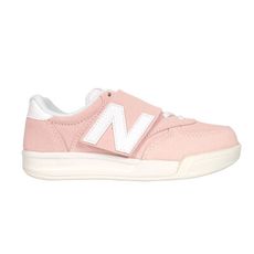 NEWBALANCE 女中童運動休閒鞋-WIDE-魔鬼氈 寬楦 NB N字鞋 粉紅白