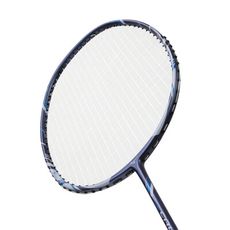 MIZUNO 羽球拍-已穿線-附拍袋-羽球拍 穿線拍  美津濃 鐵灰白墨藍