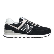 NEWBALANCE 男復古慢跑鞋- 574系列 運動 NB N字鞋 黑淺灰