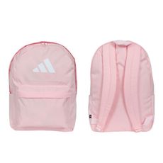 ADIDAS 大型後背包-雙肩包 肩背包 旅行包 愛迪達 粉紅白