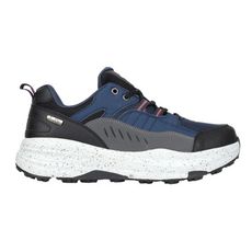 DIADORA 男防潑水越野慢跑鞋-超寬楦-登山 慢跑 反光 寬楦 丈青黑灰