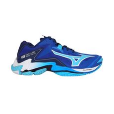 MIZUNO WAVE LIGHTNING Z8 WIDE 男女排球鞋-3E 藍水藍白