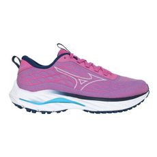 MIZUNO WAVE INSPIRE 20 SSW 女慢跑鞋-慢跑 訓練 紫桃紅深藍