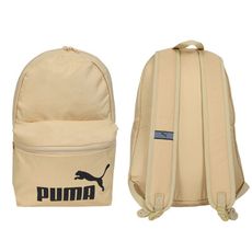 PUMA PHASE後背包-雙肩包 肩背包 旅行包 卡其黑