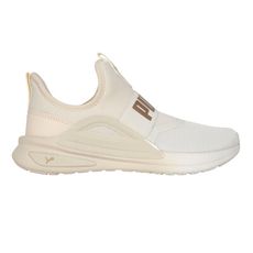 PUMA SOFTRIDE ENZO EVO SLIP-ON 女休閒運動鞋-慢跑 運動 米白香檳金