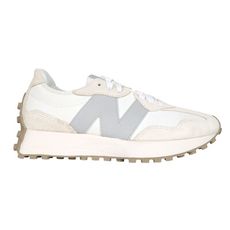 NEWBALANCE 女復古休閒鞋-327系列 休閒 NB N字鞋 白灰