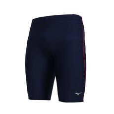 MIZUNO SWIM 男七分泳褲-游泳 四角泳褲 平口泳褲 美津濃 丈青紅