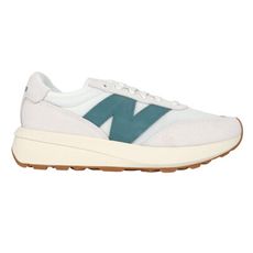 NEWBALANCE 男休閒運動鞋-370系列 慢跑 運動 休閒 NB 淺灰白綠