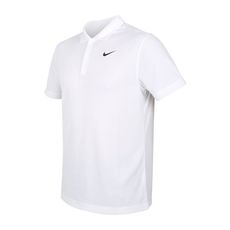 NIKE 男短袖POLO衫-運動 休閒 上衣 高爾夫 網球 DRI-FIT 白黑