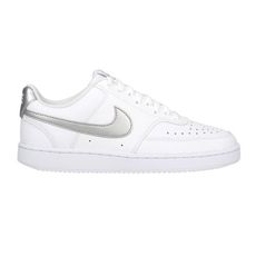 NIKE WMNS COURT VISION LOW女休閒鞋-經典 復古 慢跑 白銀