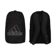 ADIDAS 大型後背包-雙肩包 肩背包 旅行包 愛迪達 黑白