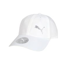 PUMA 訓練系列棒球帽-純棉 防曬 遮陽 棒球帽 運動 帽子 白銀