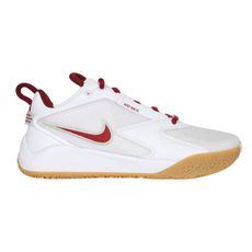 NIKE AIR ZOOM HYPERACE 3 男女排球鞋-訓練 氣墊 白酒紅