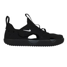 NIKE SUNRAY PROTECT 4-PS 男女中童魔鬼氈涼鞋-童鞋 黑白