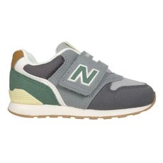 NEWBALANCE 男女小童休閒運動鞋-996系列 魔鬼氈 N字鞋 NB 寬楦 深灰綠黃棕