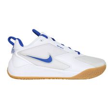 NIKE AIR ZOOM HYPERACE 3 男女排球鞋-訓練 氣墊 白藍