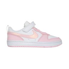 NIKE COURT BOROUGH LOW RECRAFT 女中童運動休閒鞋 白粉紅