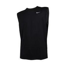 NIKE 男運動背心-DRI-FIT 休閒 上衣 慢跑 黑灰