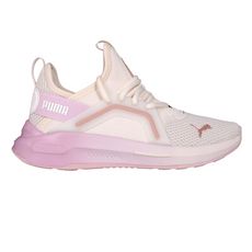 PUMA SOFTRIDE ENZO 5 METALLIC WNS 女慢跑鞋 淺奶茶粉