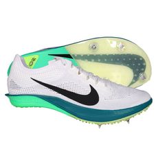 NIKE ZOOMX DRAGONFLY 2 男女田徑氣墊釘鞋-中長距離 白黑綠