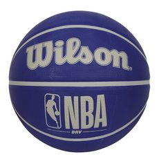 WILSON NBA DRV橡膠籃球 #7-戶外 室外 室內 7號球 藍灰