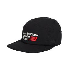 NEWBALANCE 棒球帽-純棉 防曬 遮陽 鴨舌帽 運動 帽子 NB 黑白紅