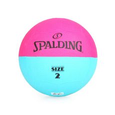 SPALDING TEAM 躲避球#2-2號球 桃紅水藍