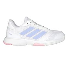 ADIDAS LIGRA 8 W 女室內訓練運動鞋-羽球 排球 運動 休閒 愛迪達 白紫粉紅