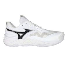 MIZUNO WAVE MOMENTUM ELITE 男排球鞋-3E-訓練 美津濃 白黑銀